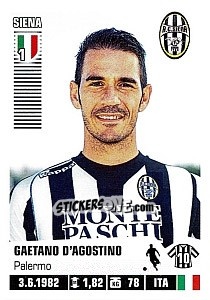 Sticker Gaetano D'Agostino - Calciatori 2012-2013 n. 431 - Panini