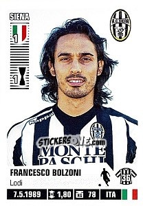 Sticker Francesco Bolzoni - Calciatori 2012-2013 - Panini