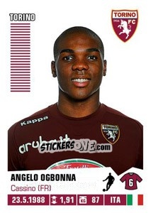 Cromo Angelo Ogbonna - Calciatori 2012-2013 - Panini