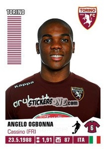 Figurina Angelo Ogbonna - Calciatori 2012-2013 n. 443 - Panini