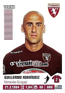 Sticker Guillermo Rodríguez - Calciatori 2012-2013 n. 449 - Panini