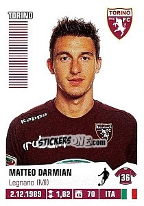 Sticker Matteo Darmian - Calciatori 2012-2013 - Panini