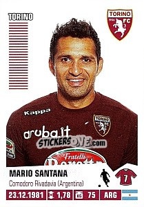 Sticker Mario Santana - Calciatori 2012-2013 n. 457 - Panini