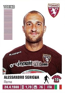 Sticker Alessandro Sgrigna - Calciatori 2012-2013 n. 460 - Panini