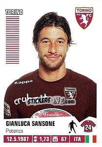 Sticker Gianluca Sansone - Calciatori 2012-2013 - Panini