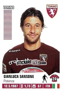 Sticker Gianluca Sansone - Calciatori 2012-2013 n. 461 - Panini