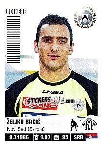 Sticker Željko Brkic - Calciatori 2012-2013 n. 465 - Panini