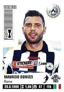 Cromo Maurizio Domizzi - Calciatori 2012-2013 - Panini
