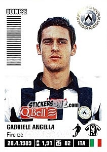 Sticker Gabriele Angella - Calciatori 2012-2013 n. 474 - Panini