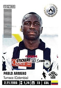 Sticker Pablo Armero - Calciatori 2012-2013 - Panini