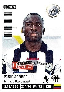 Sticker Pablo Armero - Calciatori 2012-2013 n. 478 - Panini