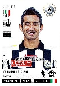 Cromo Giampiero Pinzi - Calciatori 2012-2013 - Panini