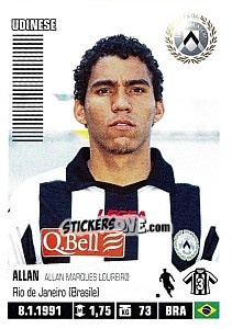 Sticker Allan - Calciatori 2012-2013 n. 481 - Panini