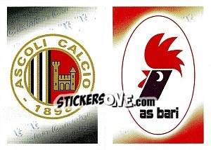 Sticker Scudetto Ascoli - Bari