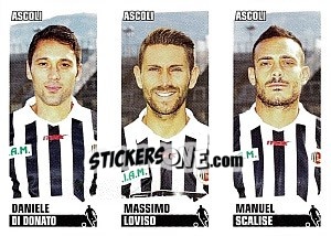 Sticker Di Donato / Loviso / Scalise - Calciatori 2012-2013 n. 514 - Panini