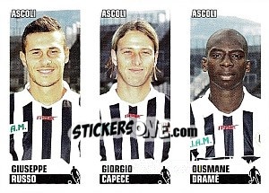 Cromo Russo / Capece / Dramé - Calciatori 2012-2013 - Panini