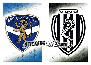 Sticker Scudetto Brescia - Cesena