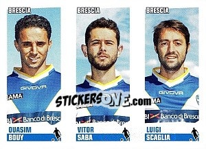 Sticker Bouy / Saba / Scaglia - Calciatori 2012-2013 n. 530 - Panini