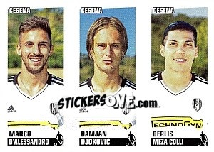 Sticker D'Alessandro / Djokovic / Meza Colli - Calciatori 2012-2013 - Panini