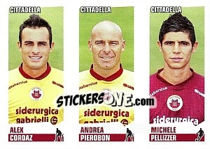 Sticker Cordaz / Pierobon / Pellizzer - Calciatori 2012-2013 - Panini