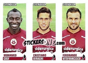 Sticker Coly / Biraghi / Vitofrancesco - Calciatori 2012-2013 n. 542 - Panini