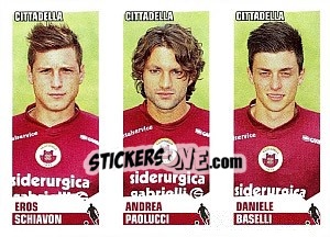 Sticker Schiavon / Paolucci / Baselli - Calciatori 2012-2013 - Panini