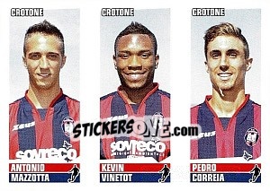Sticker Mazzotta / Vinetot / Correia - Calciatori 2012-2013 n. 550 - Panini