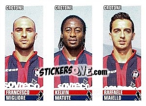 Sticker Migliore / Matute / Maiello - Calciatori 2012-2013 n. 551 - Panini