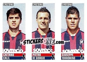 Cromo Calil / De Giorgio / Torromino - Calciatori 2012-2013 - Panini