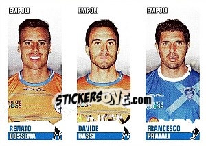 Sticker Dossena / Bassi / Pratali - Calciatori 2012-2013 n. 556 - Panini