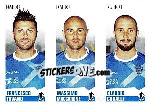 Cromo Francesco Tavano / Massimo Maccarone / Coralli - Calciatori 2012-2013 - Panini