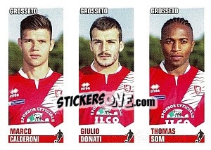 Sticker Calderoni / Giulio Donati / Som - Calciatori 2012-2013 n. 566 - Panini