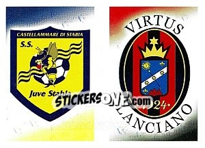 Figurina Scudetto Juve Stabia - Virtus Lanciano - Calciatori 2012-2013 - Panini
