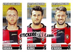 Sticker Rosania / Almici / D'Aversa - Calciatori 2012-2013 n. 581 - Panini