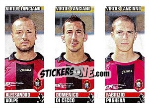 Cromo Volpe / Di Cecco / Paghera - Calciatori 2012-2013 - Panini