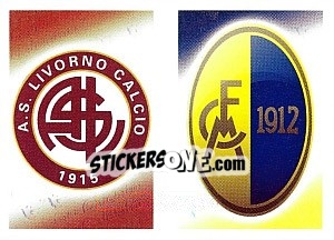Sticker Scudetto Livorno - Modena - Calciatori 2012-2013 n. 585 - Panini