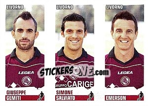 Sticker Gemiti / Salviato / Emerson - Calciatori 2012-2013 n. 587 - Panini
