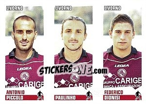 Figurina Piccolo / Paulinho / Dionisi - Calciatori 2012-2013 - Panini