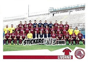 Figurina Squadra - Livorno - Calciatori 2012-2013 - Panini