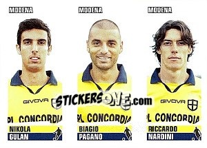 Sticker Gulan / Pagano / Nardini - Calciatori 2012-2013 n. 596 - Panini