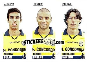 Cromo Gulan / Pagano / Nardini - Calciatori 2012-2013 - Panini