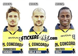 Sticker Signori / Dalla Bona / Osuji - Calciatori 2012-2013 - Panini