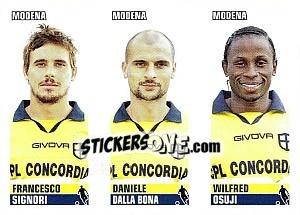 Sticker Signori / Dalla Bona / Osuji - Calciatori 2012-2013 n. 597 - Panini