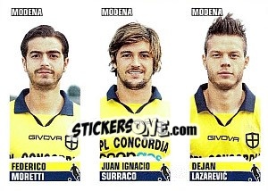Sticker Moretti / Surraco / Lazarevic - Calciatori 2012-2013 n. 598 - Panini