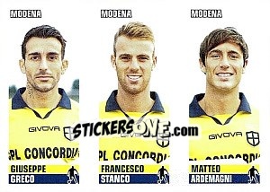 Sticker Greco / Stanco / Ardemagni - Calciatori 2012-2013 n. 599 - Panini
