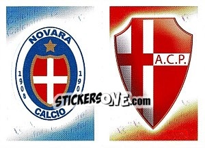 Sticker Scudetto Novara - Padova - Calciatori 2012-2013 n. 600 - Panini