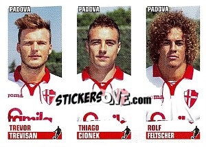 Sticker Trevisan / Cionek / Feltscher - Calciatori 2012-2013 n. 611 - Panini
