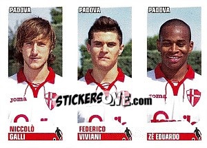 Sticker Galli / Viviani / Zé Eduardo - Calciatori 2012-2013 n. 612 - Panini