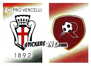 Figurina Scudetto Pro Vercelli - Reggina