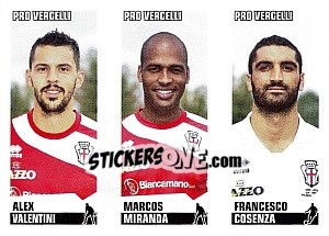 Sticker Valentini / Miranda / Cosenza - Calciatori 2012-2013 n. 616 - Panini